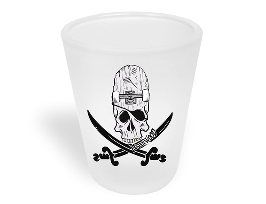 PushinWood Double Printed Shot Glass OG Logo with Hit Your Shots