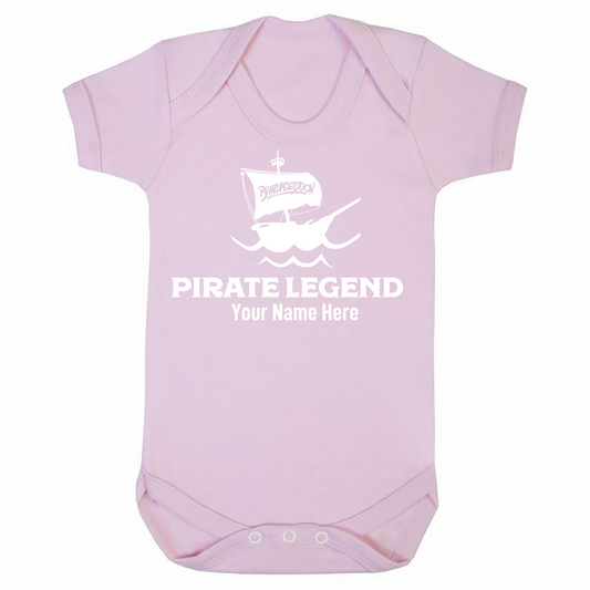 YOUR HWAY! Pirate Legend Personalised Baby Vest