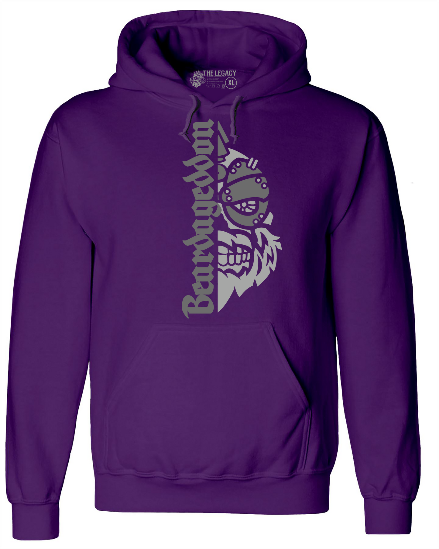 YOUR HWAY! Active Wear Hoodie Half Skull Front