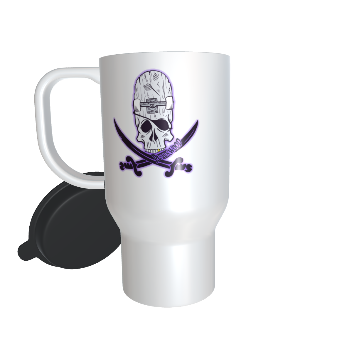 PushinWood Double Sided Travel Mug OG Purple Haze Logo