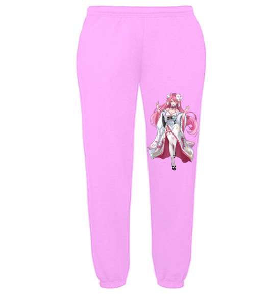 Raora Joggers with large leg motif.