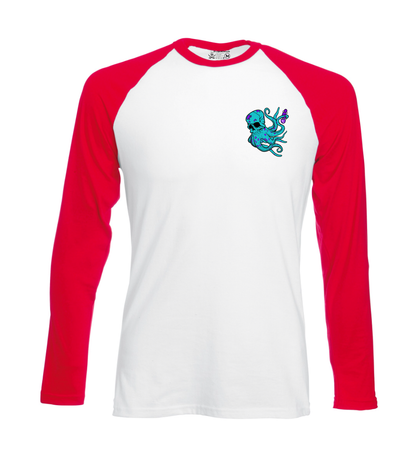 Pocket Octo Long 2 Tone T Shirt With Controller Backprint