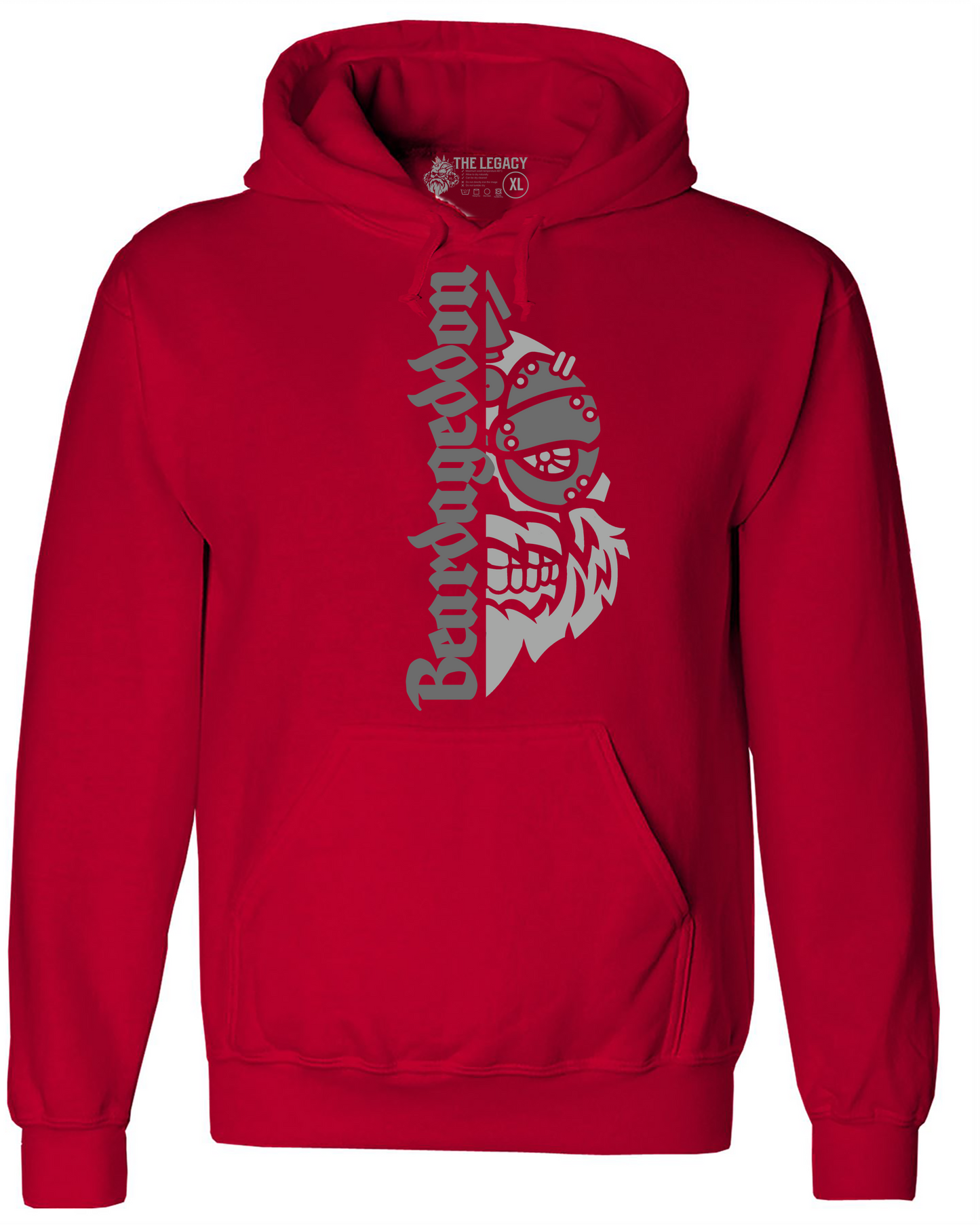 YOUR HWAY! Active Wear Hoodie Half Skull Front