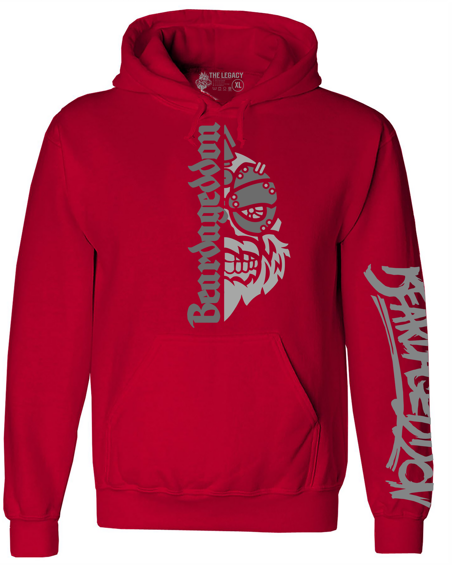 YOUR HWAY! Active Wear Hoodie Half Skull Front