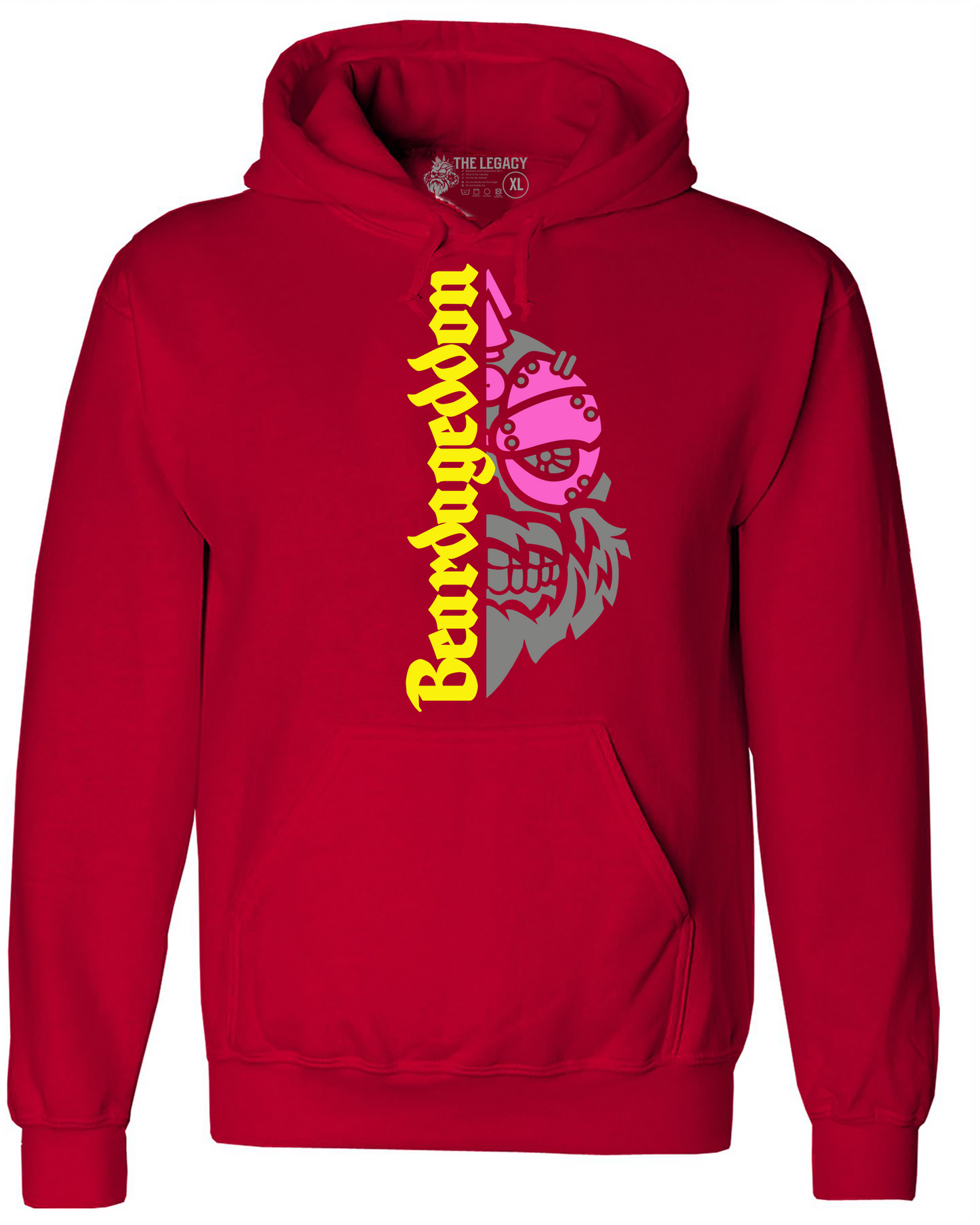 YOUR HWAY! Active Wear Hoodie Half Skull Front