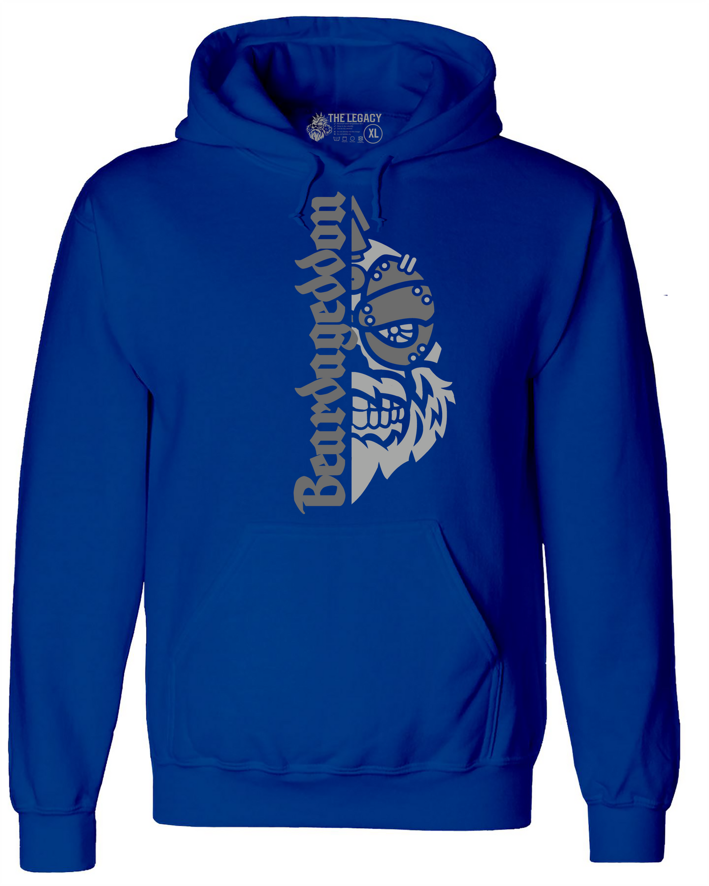 YOUR HWAY! Active Wear Hoodie Half Skull Front