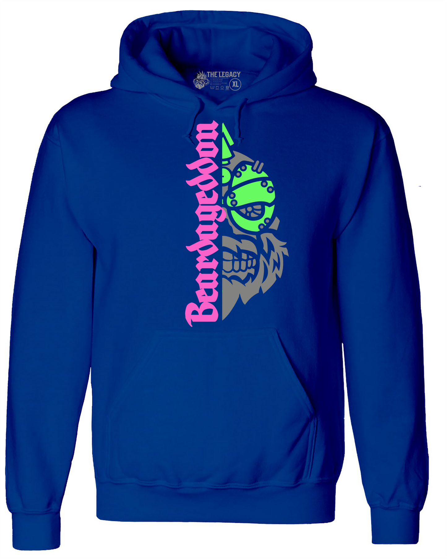 YOUR HWAY! Active Wear Hoodie Half Skull Front