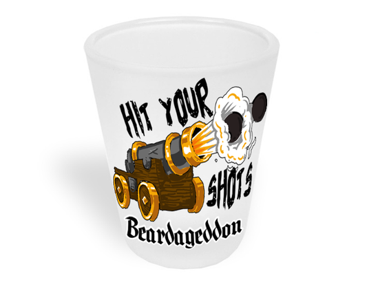 Beardageddon Shot Glass-Hit Your Shots