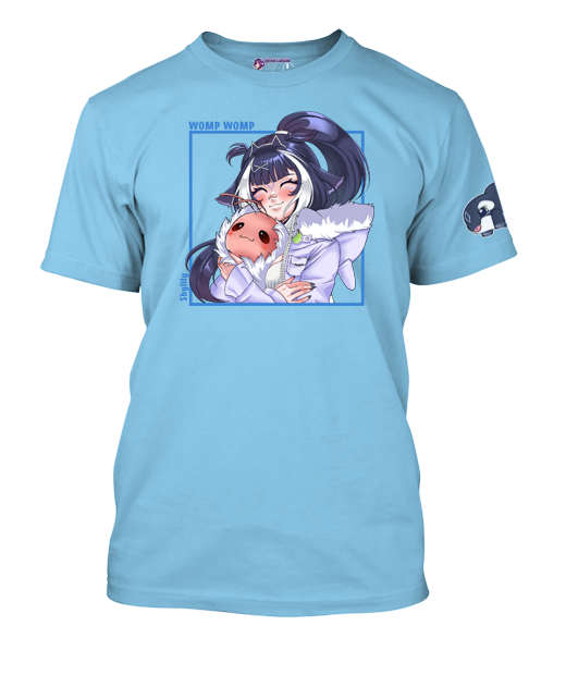 ShyLily Square Designed T-Shirt with Sleeve Mascot.