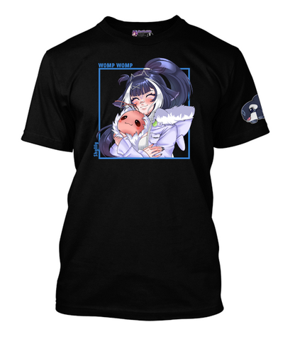 ShyLily Square Designed T-Shirt with Sleeve Mascot.
