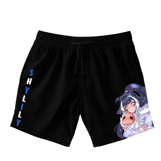 ShyLily Black Shorts With Leg Detail