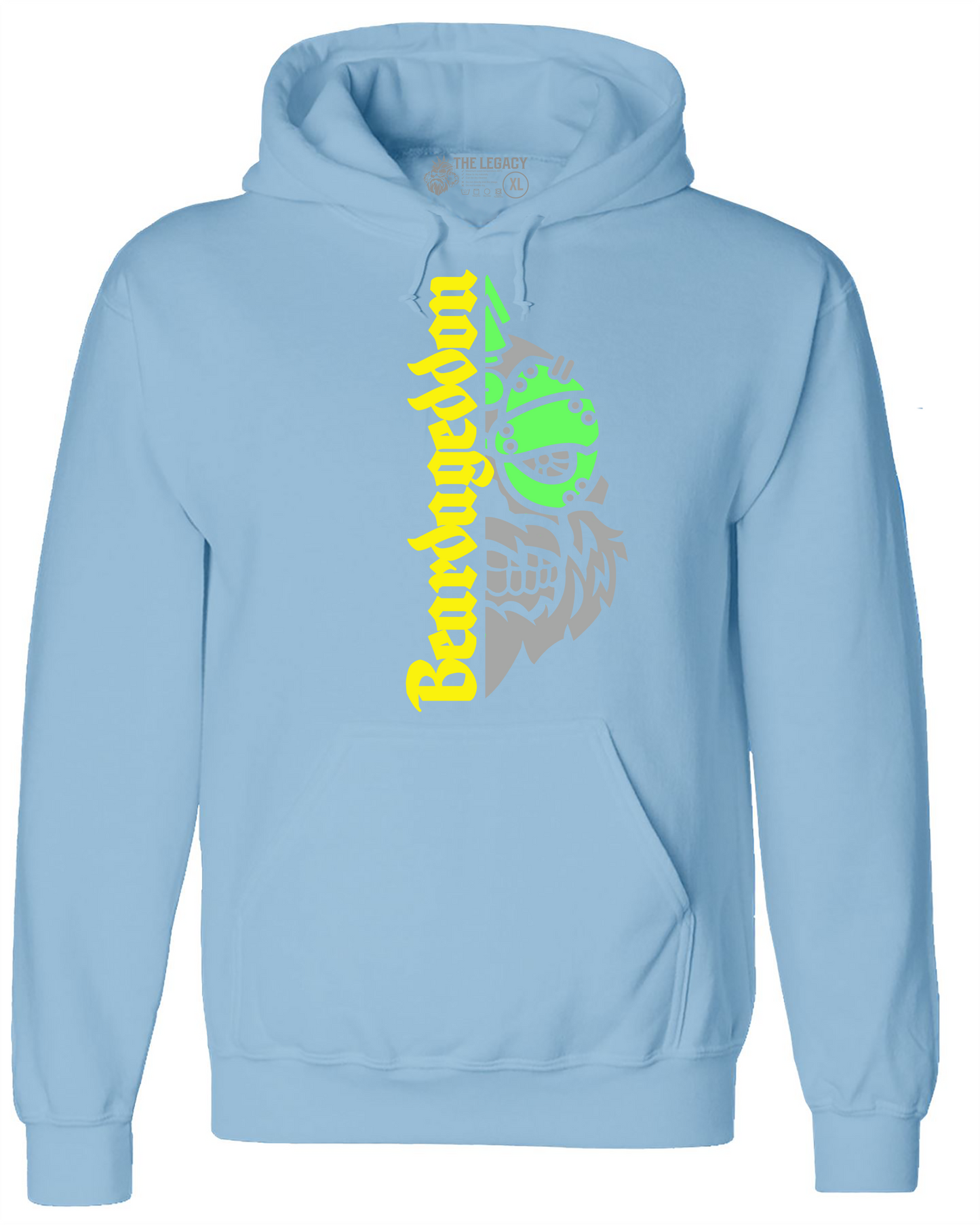 YOUR HWAY! Active Wear Hoodie Half Skull Front