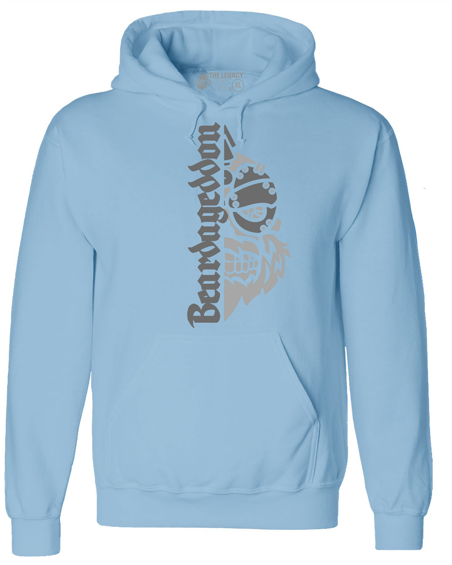 YOUR HWAY! Active Wear Hoodie Half Skull Front
