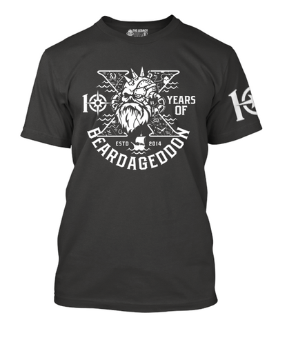 Beardageddon T-shirt 10 Year Celebration T-Shirt