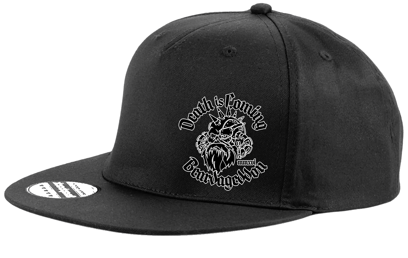 YOUR HWAY! Beardageddon Printed Snapback Cap - Death Is Coming
