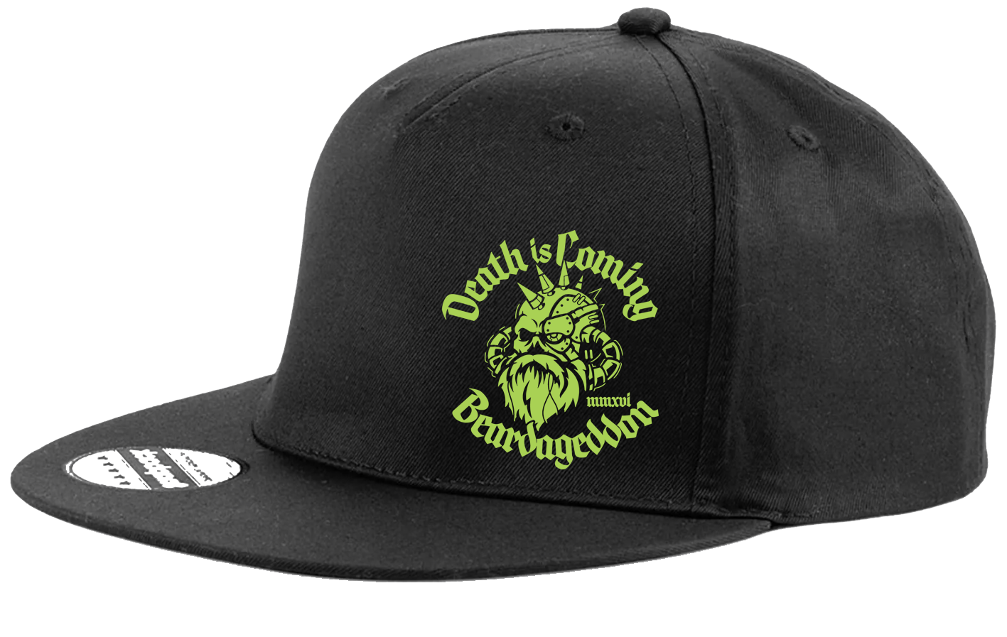 YOUR HWAY! Beardageddon Printed Snapback Cap - Death Is Coming