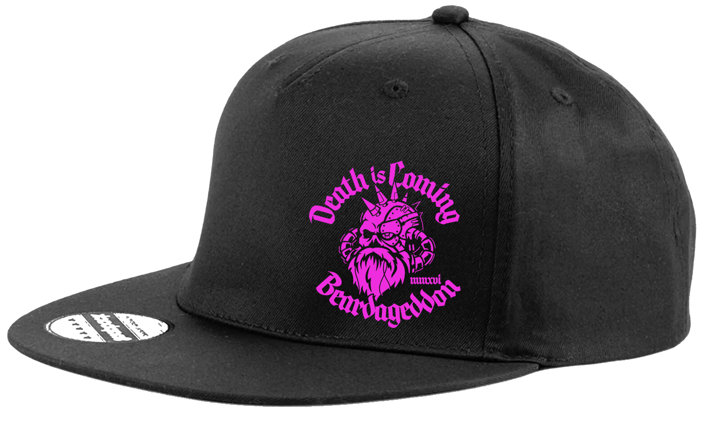 YOUR HWAY! Beardageddon Printed Snapback Cap - Death Is Coming
