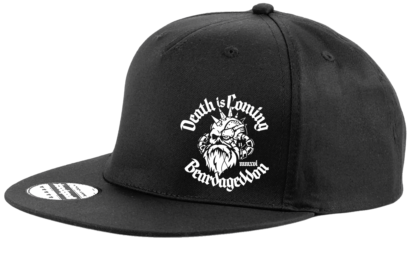 YOUR HWAY! Beardageddon Printed Snapback Cap - Death Is Coming