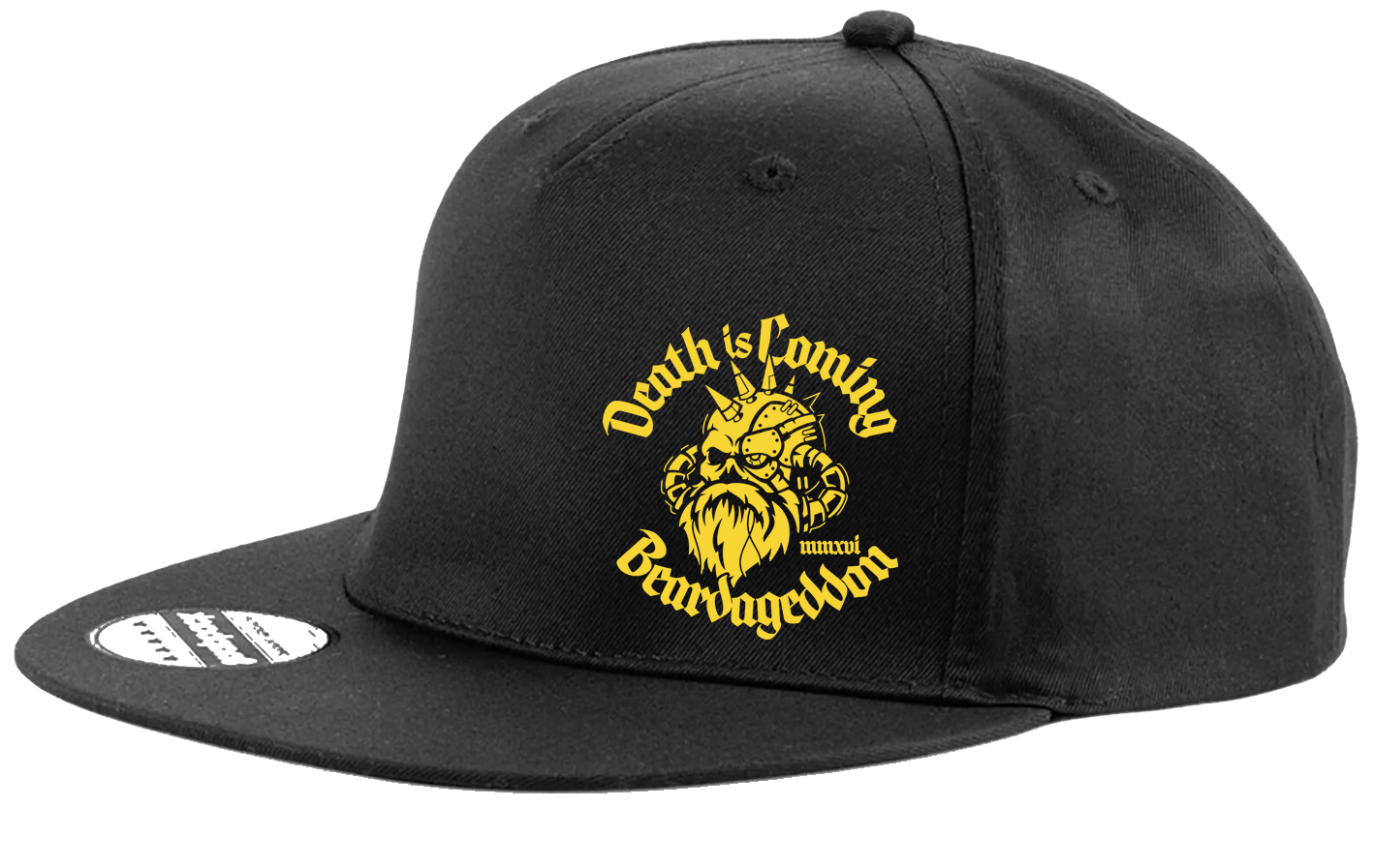 YOUR HWAY! Beardageddon Printed Snapback Cap - Death Is Coming