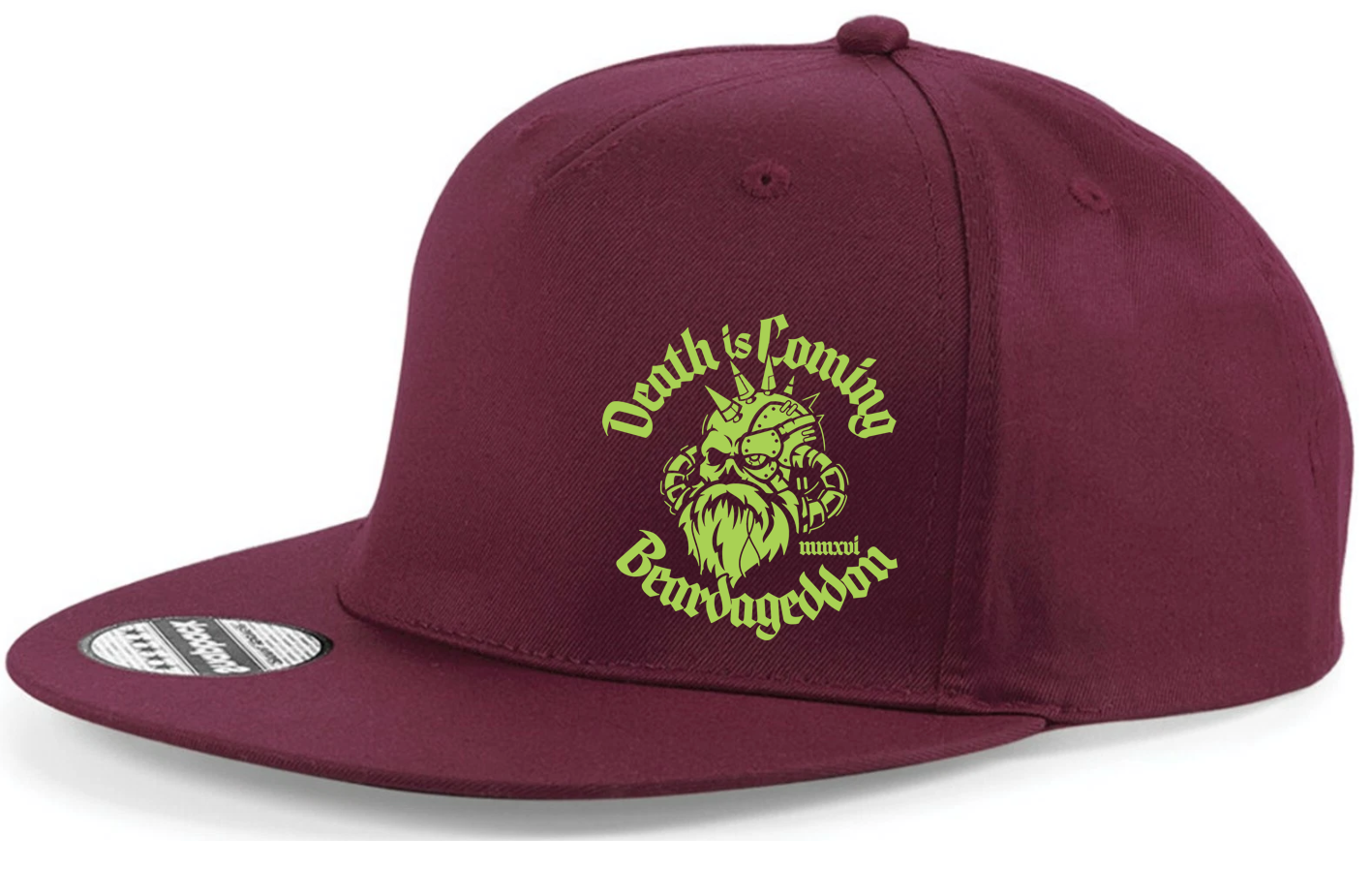 YOUR HWAY! Beardageddon Printed Snapback Cap - Death Is Coming