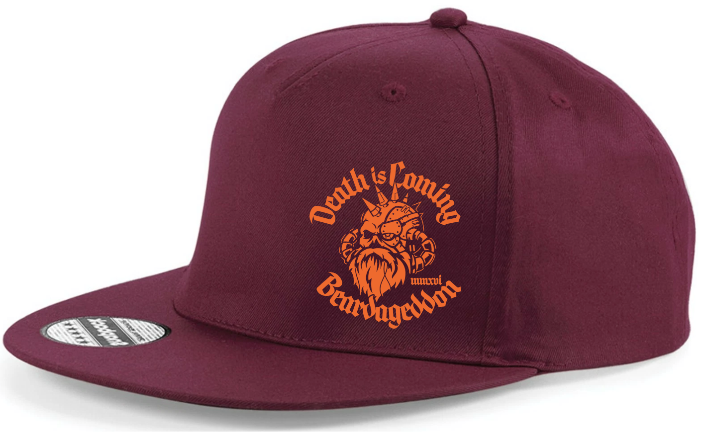 YOUR HWAY! Beardageddon Printed Snapback Cap - Death Is Coming