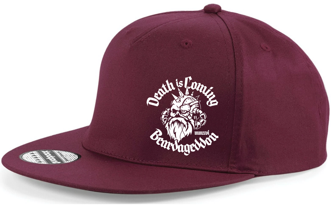 YOUR HWAY! Beardageddon Printed Snapback Cap - Death Is Coming