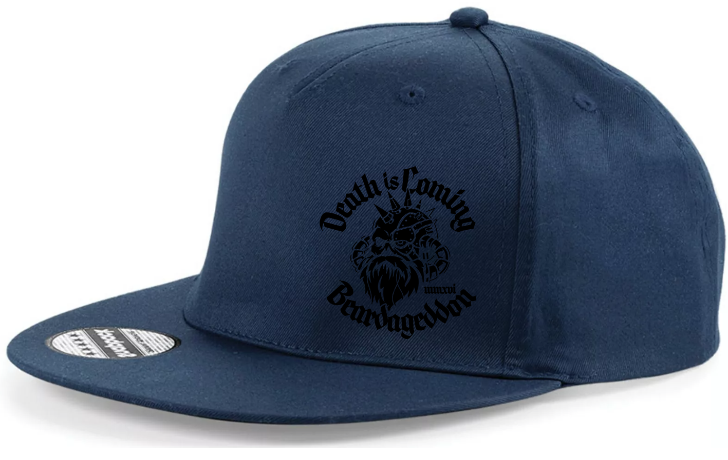 YOUR HWAY! Beardageddon Printed Snapback Cap - Death Is Coming