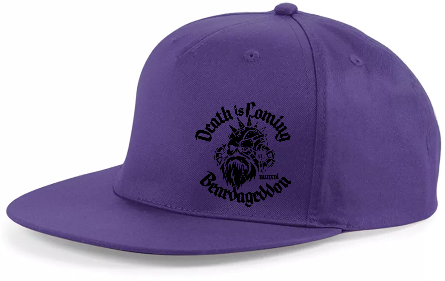 YOUR HWAY! Beardageddon Printed Snapback Cap - Death Is Coming