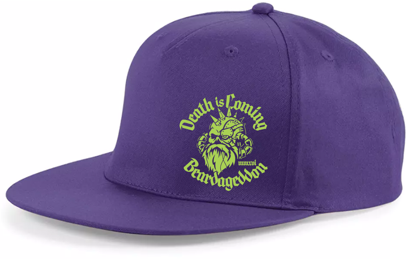 YOUR HWAY! Beardageddon Printed Snapback Cap - Death Is Coming