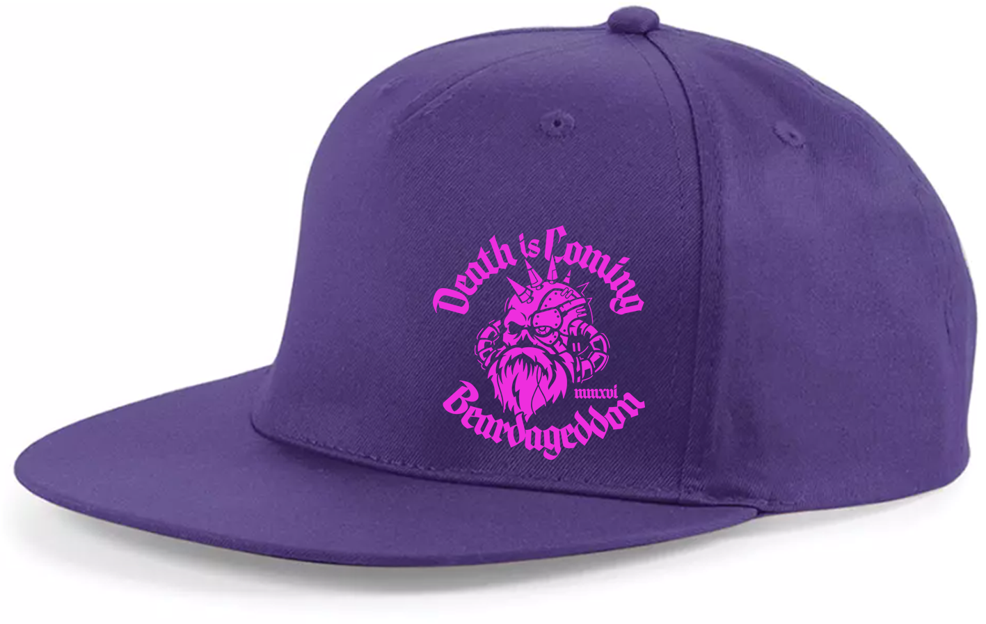 YOUR HWAY! Beardageddon Printed Snapback Cap - Death Is Coming