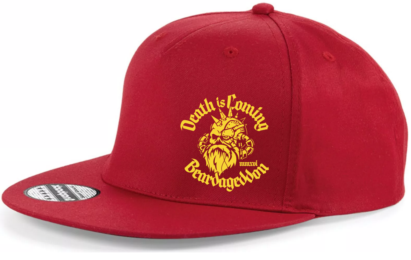 YOUR HWAY! Beardageddon Printed Snapback Cap - Death Is Coming