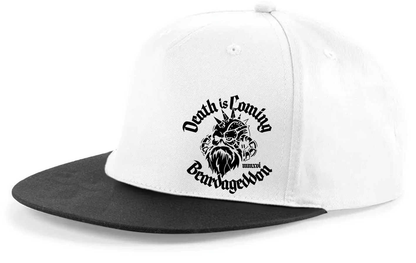 YOUR HWAY! Beardageddon Printed Snapback Cap - Death Is Coming