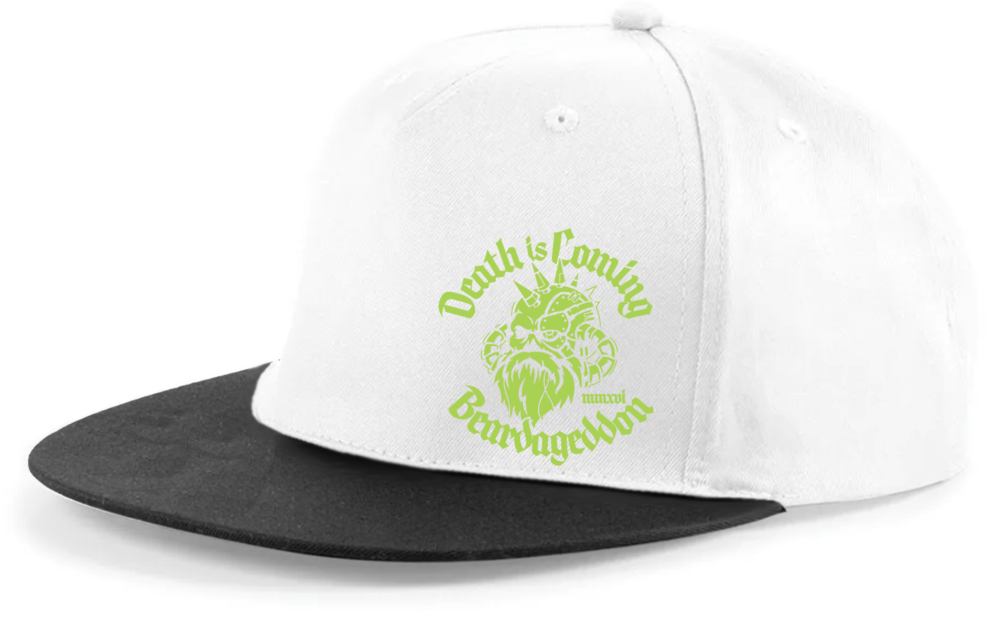 YOUR HWAY! Beardageddon Printed Snapback Cap - Death Is Coming