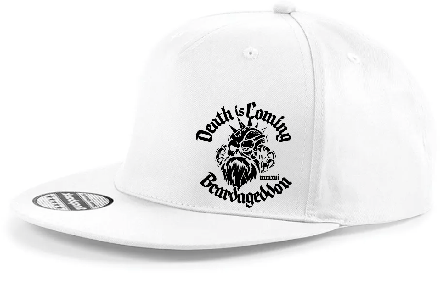 YOUR HWAY! Beardageddon Printed Snapback Cap - Death Is Coming