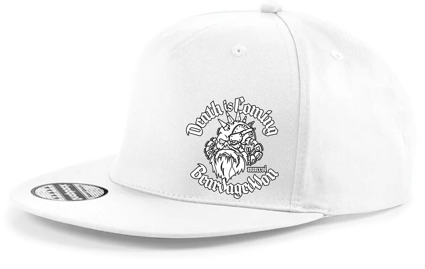 YOUR HWAY! Beardageddon Printed Snapback Cap - Death Is Coming