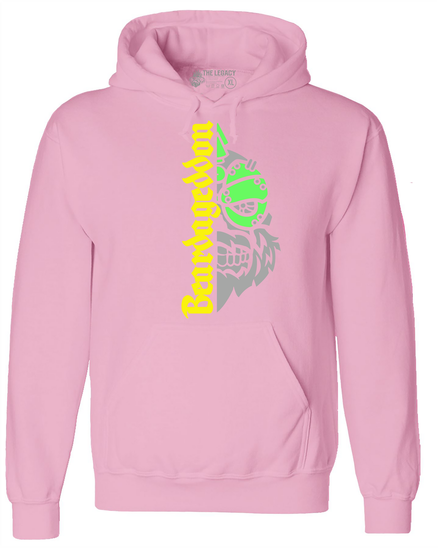 YOUR HWAY! Active Wear Hoodie Half Skull Front