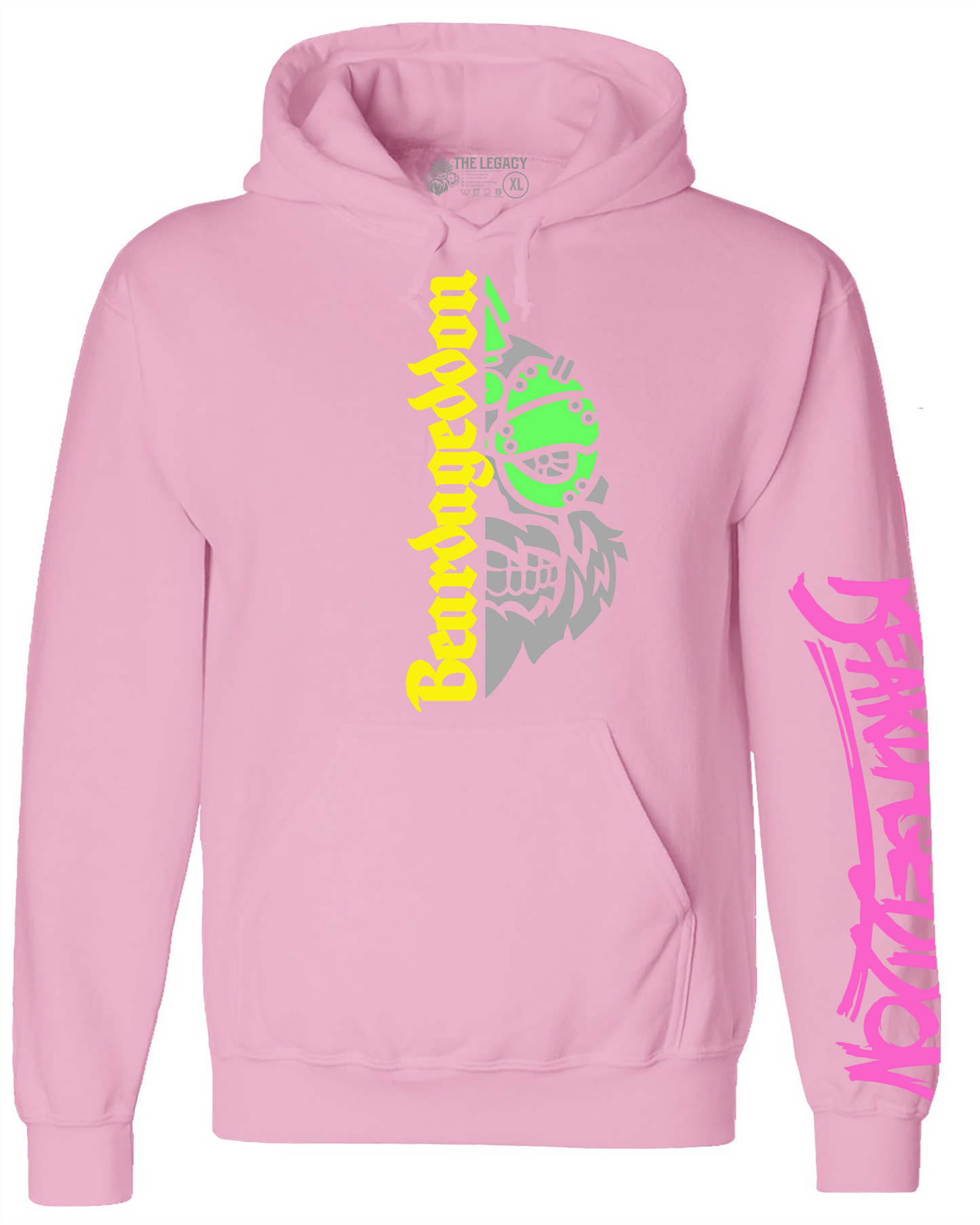 YOUR HWAY! Active Wear Hoodie Half Skull Front