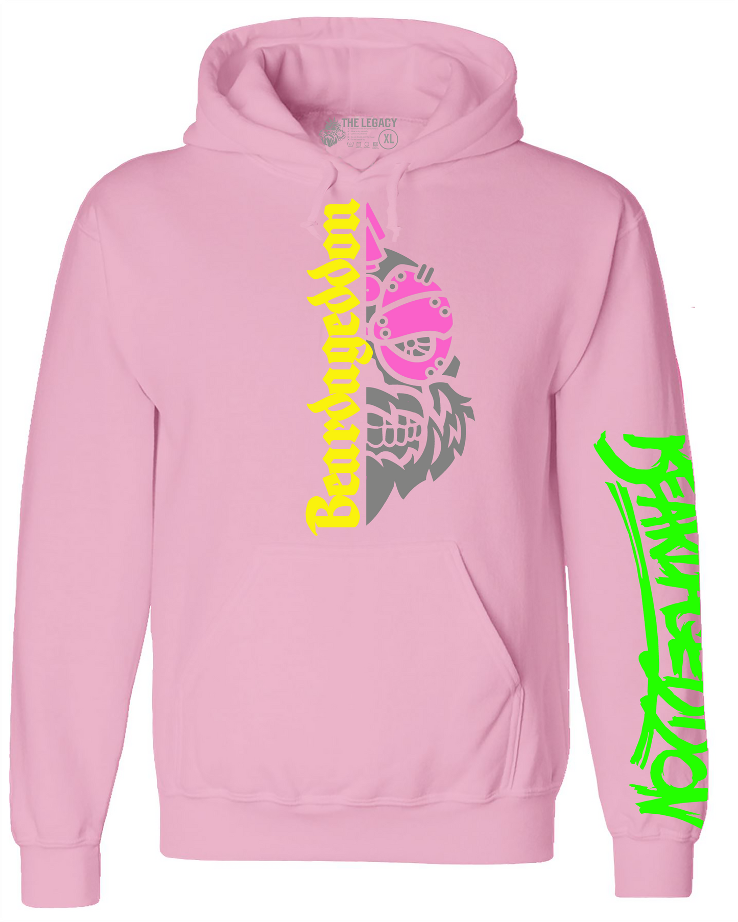 YOUR HWAY! Active Wear Hoodie Half Skull Front