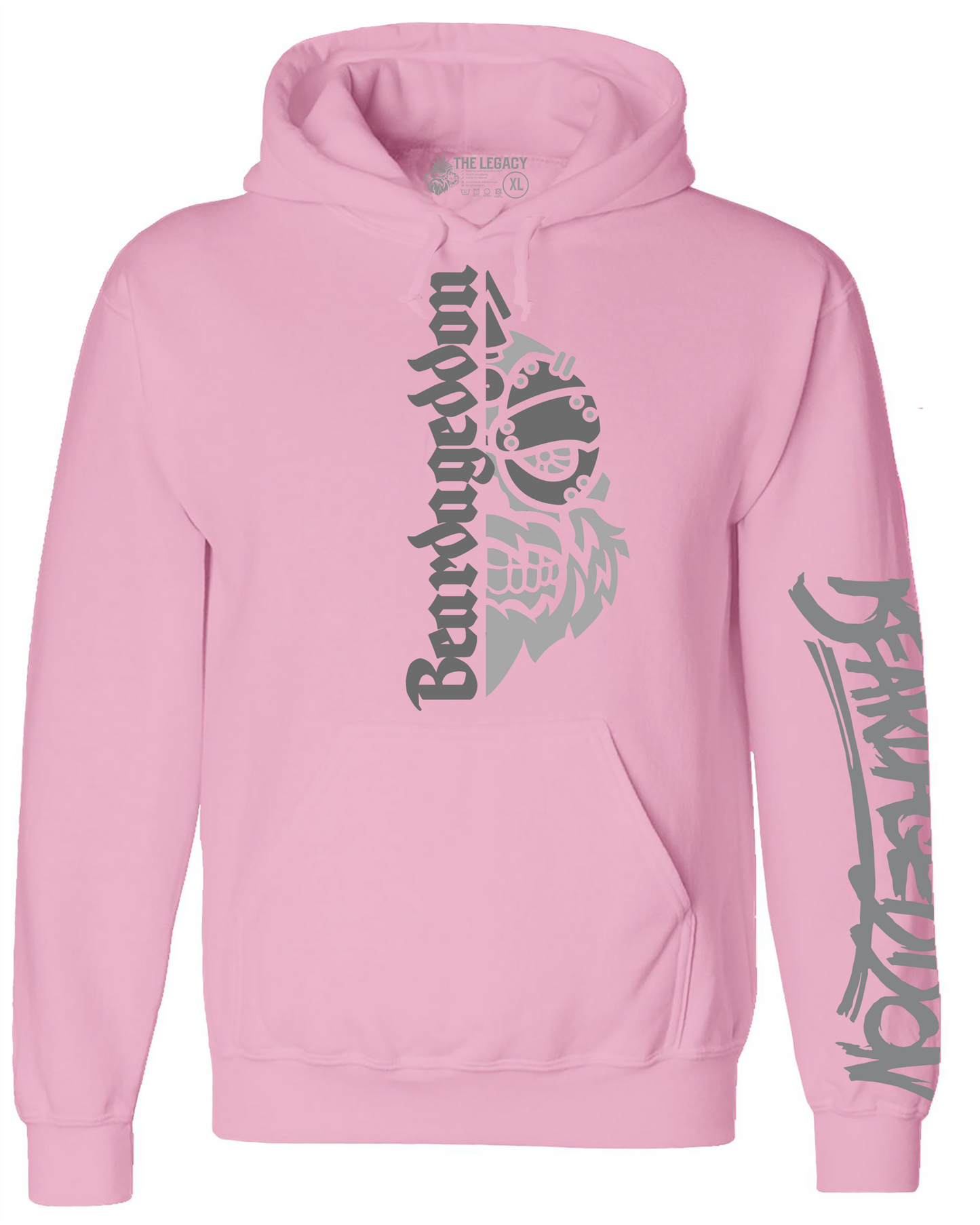 YOUR HWAY! Active Wear Hoodie Half Skull Front