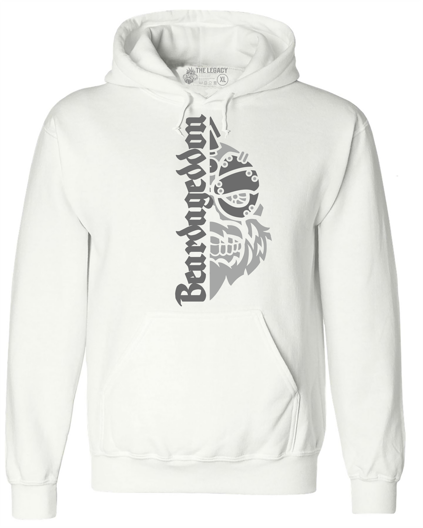 YOUR HWAY! Active Wear Hoodie Half Skull Front