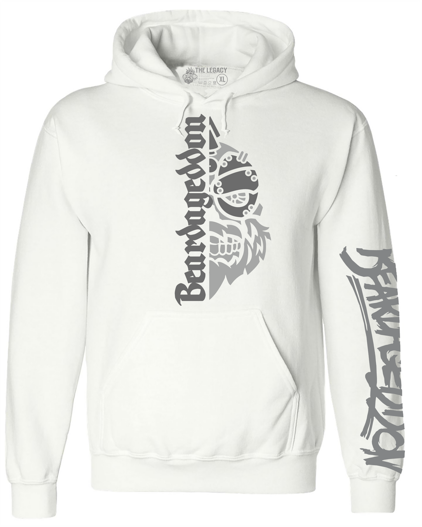 YOUR HWAY! Active Wear Hoodie Half Skull Front
