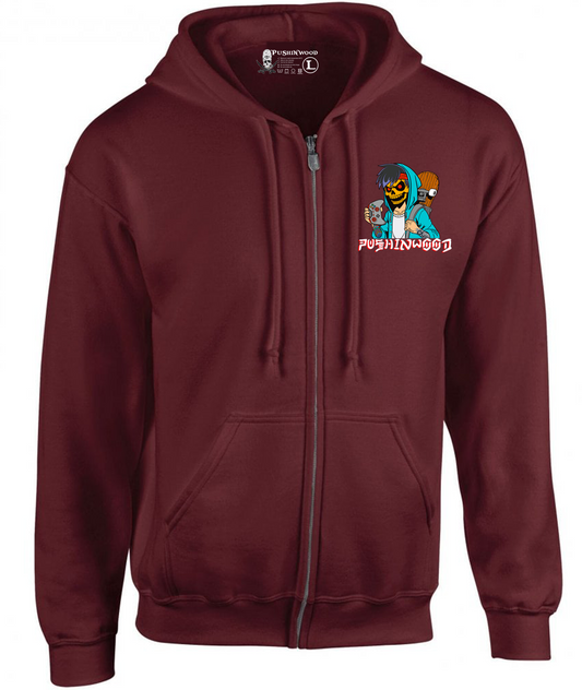 Pocket Controller Logo Zipper Hoodie with OG Logo Backprint