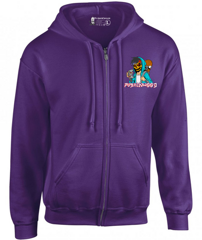 Pocket Controller Logo Zipper Hoodie with Octo Backprint