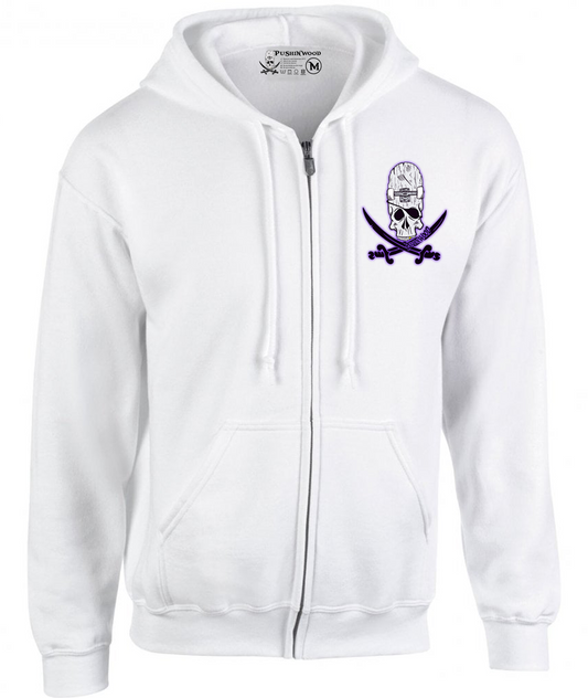Pocket OG Purple Haze Logo With Zipper Hoodie with Controller Backprint